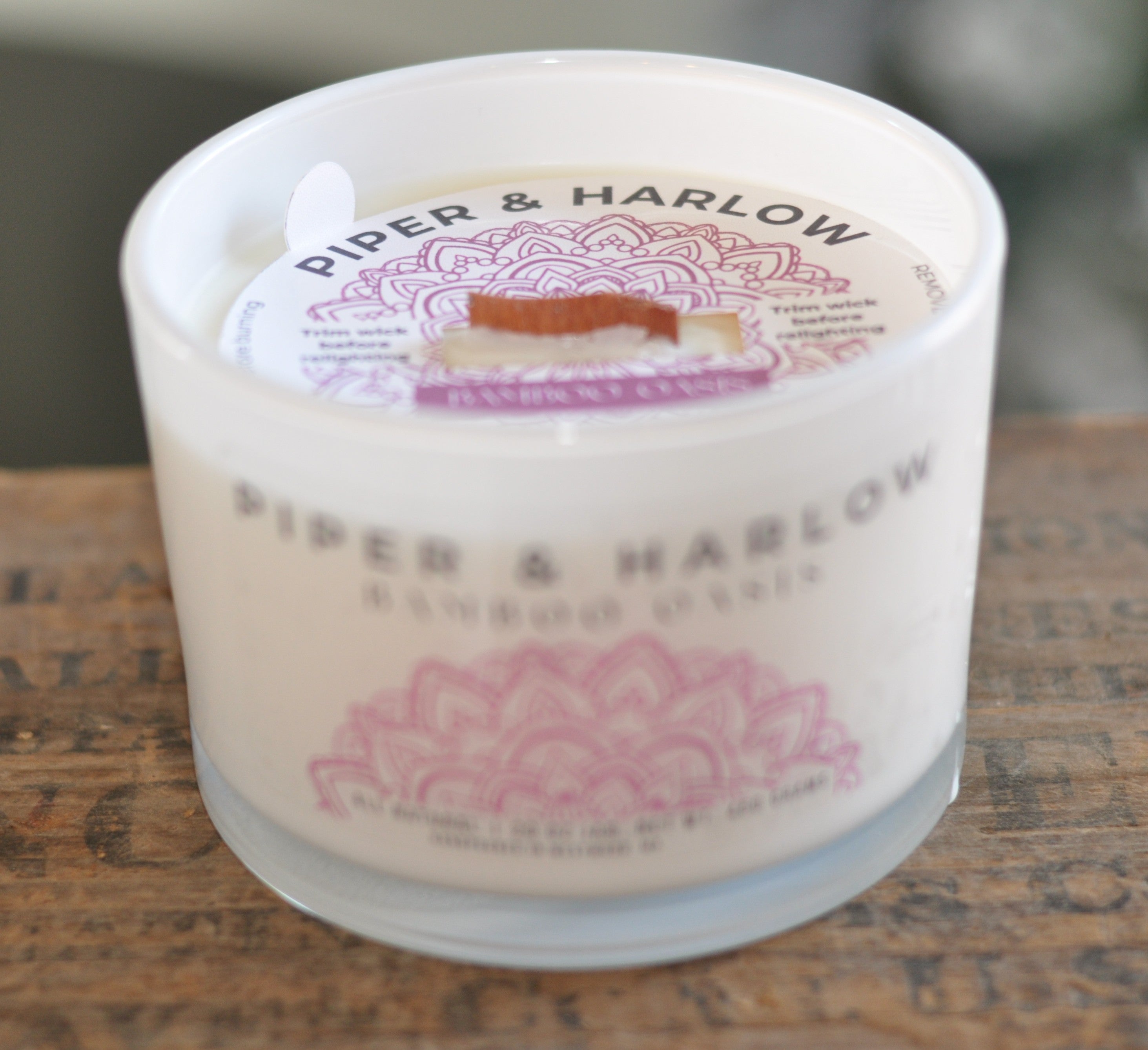 Bamboo Oasis Soy Candle: large epitome jar