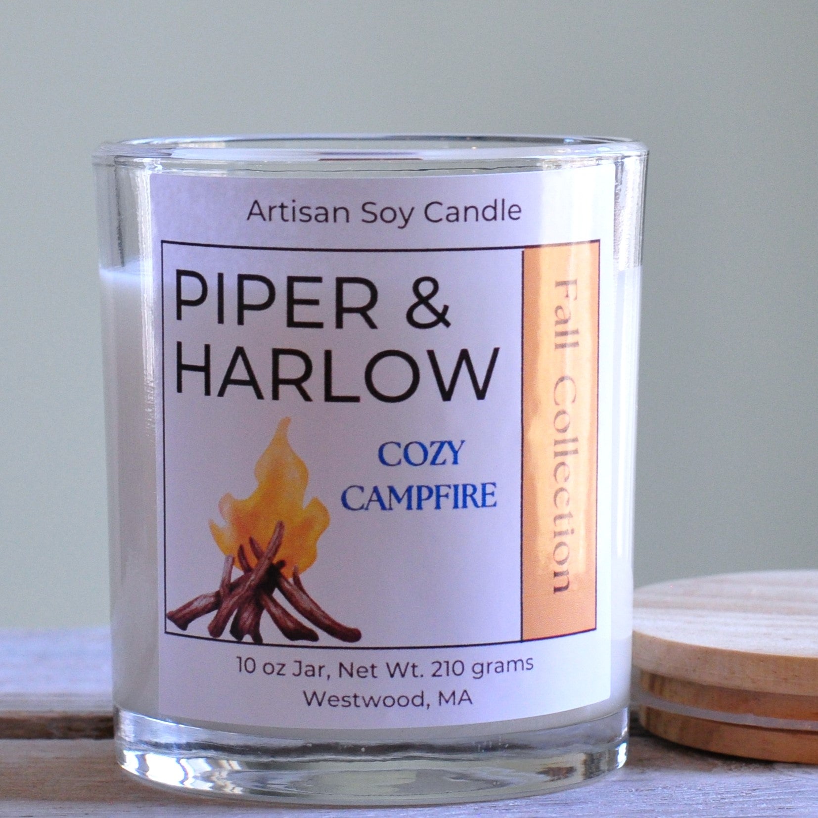 Cozy Campfire Soy Candle with Wood Wick