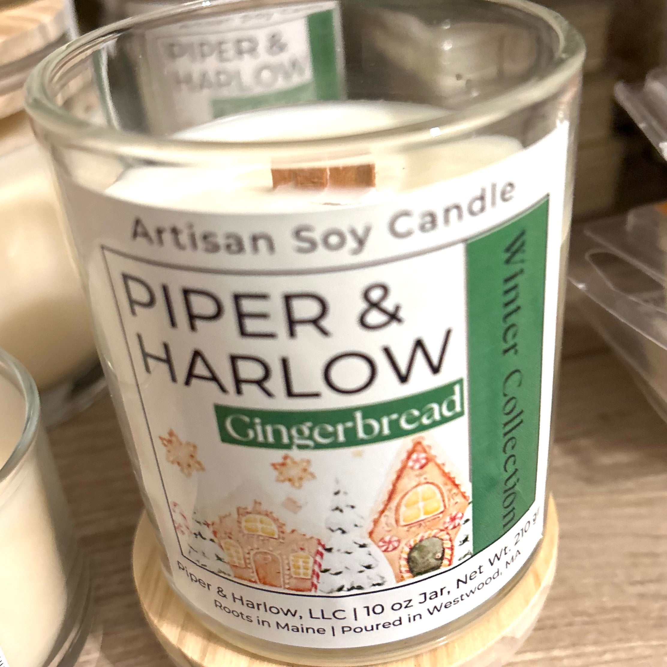 Gingerbread Soy Candle with Wood Wick