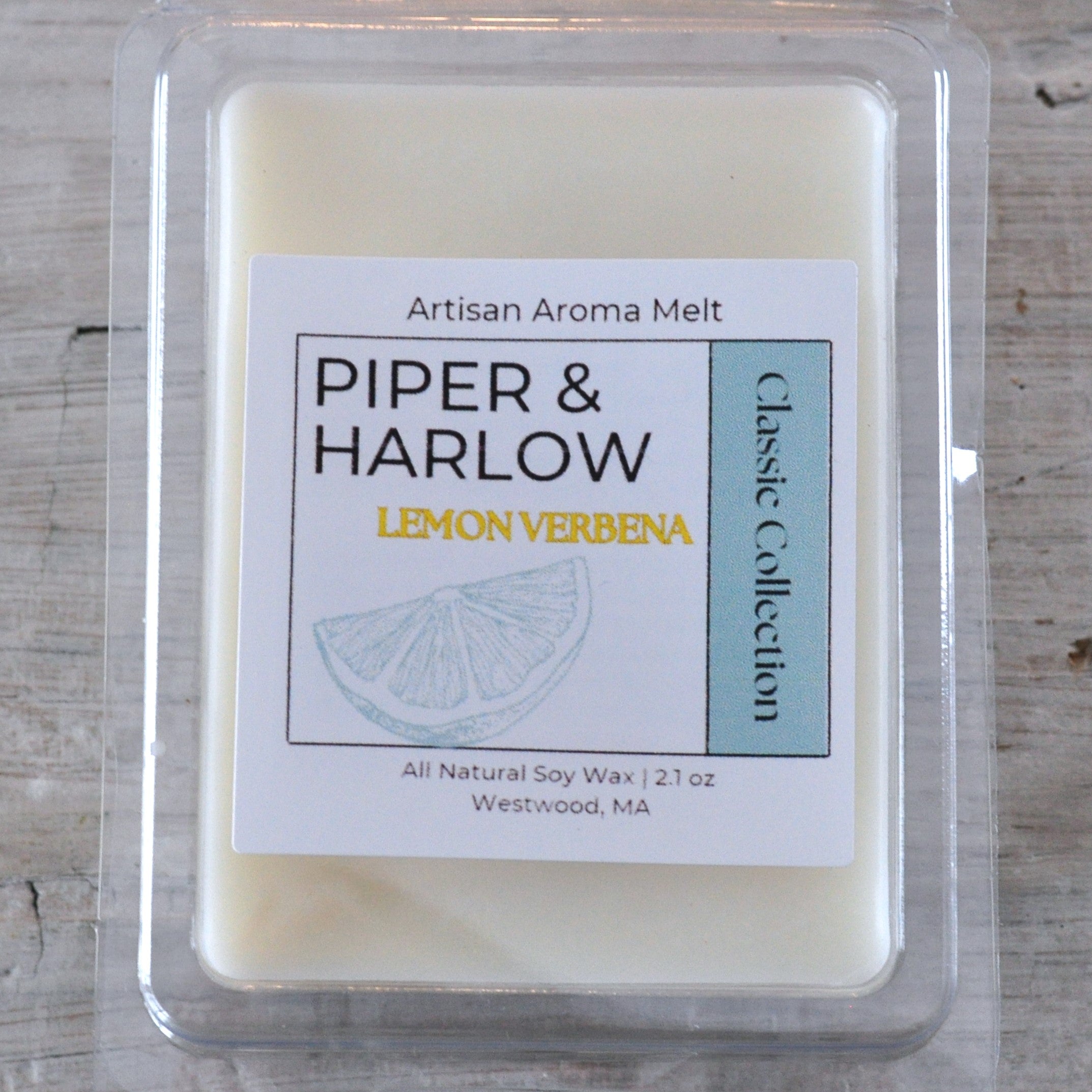 Lemon Verbena scented soy wax aroma melts