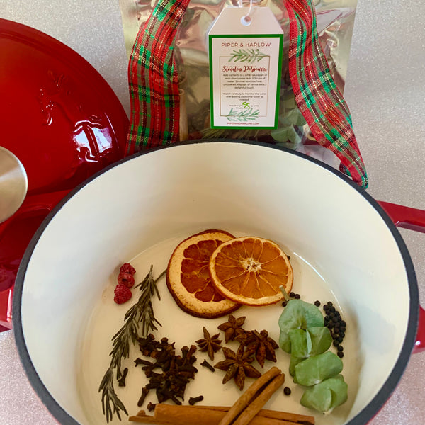 Stovetop Potpourri with Pomegranates and Cranberries - Boxwood Ave.