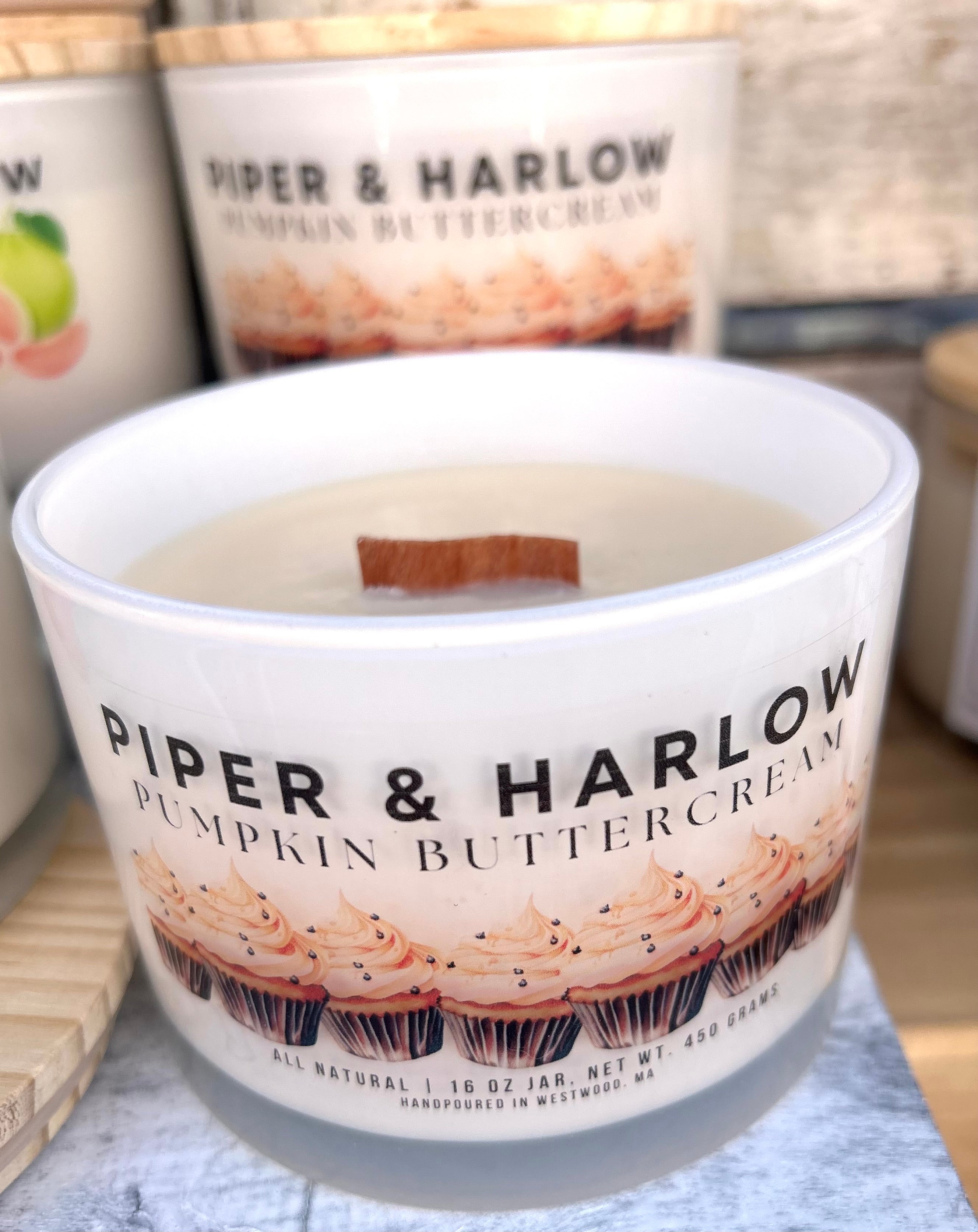 Pumpkin Buttercream large soy candle with s-wick